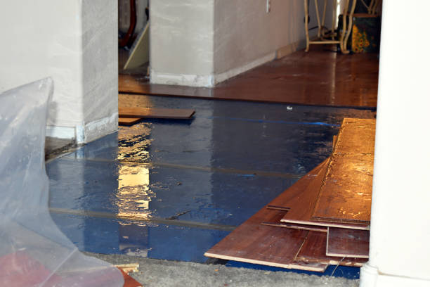 Professional Burst Pipe Cleanup technician working in Kansas, OK